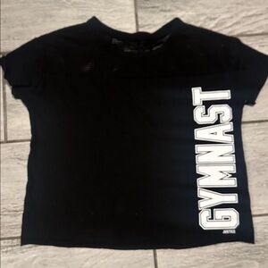 Justice Actice 14/16 Black Gymnast Tee